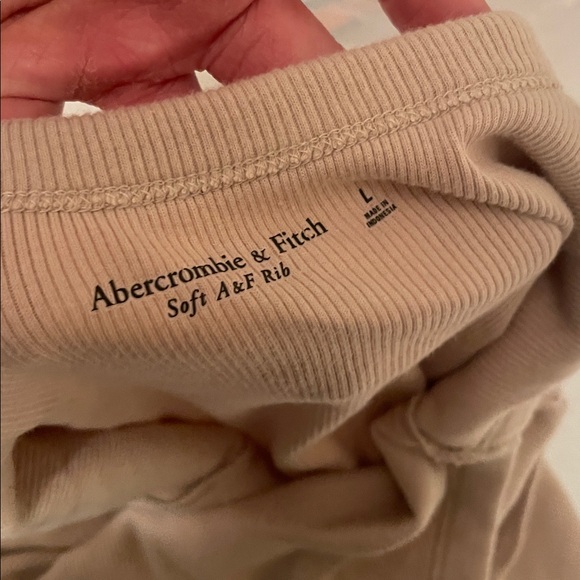 Abercrombie & Fitch Brown Tan Sleeveless Crop Tank - Picture 2 of 3